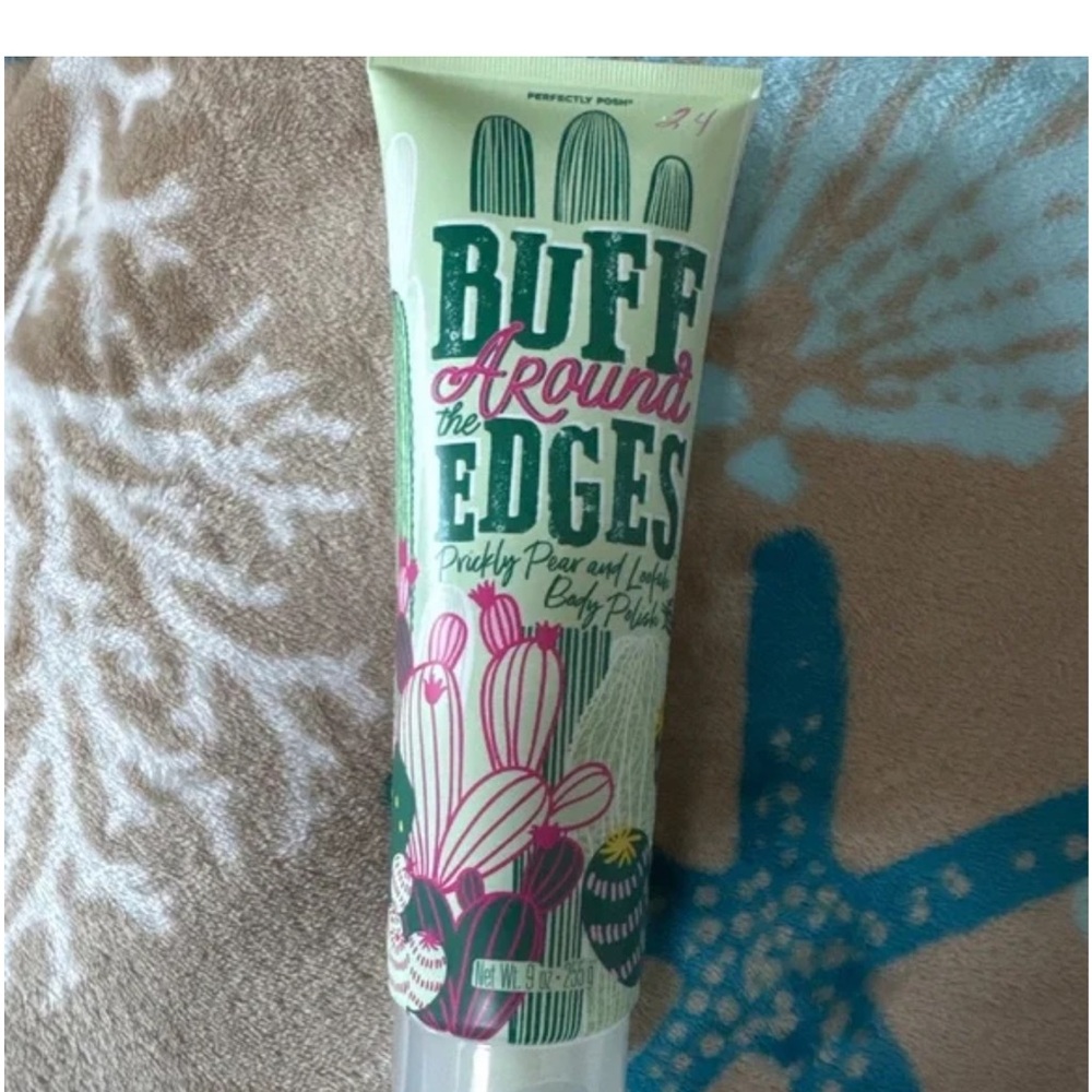 Perfectly Posh~Buff Around the Edges Prickly Pear and Aloe Body Polish~NEW - Picture 1 of 5